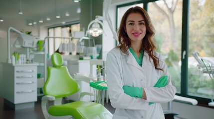 Poster - The confident female dentist