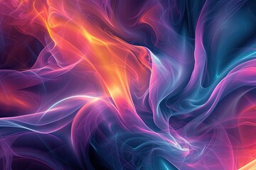 Fototapete - a blue and pink abstract painting with a swirly pattern, dynamic fluid dynamics background with flowing streams and vortices