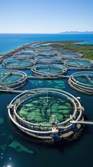 Canvas Print - a group of glass domes with water in them.