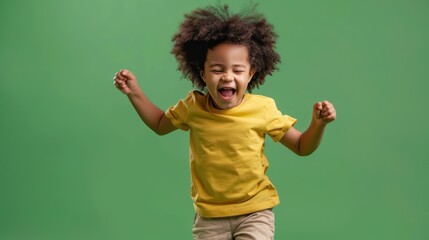 Poster - The happy jumping child