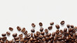 © K Love Studios - realistic coffee beans isolated on a white background