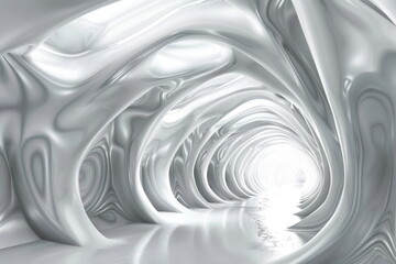 Wall Mural - 3d background abstract, technology, white color