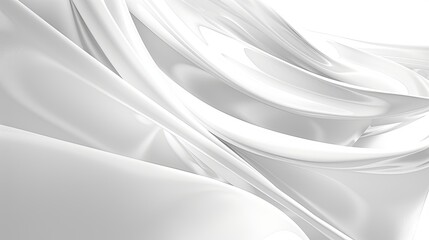 Wall Mural - A white fabric with a wave pattern