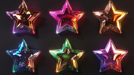 Sticker - Six Shiny Stars