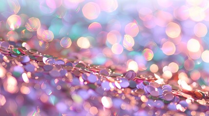 Canvas Print - A close up of a purple background with many small pink and green dots