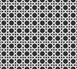 © sanook - Vector rattan cane bamboo basketwork seamless black and white background pattern texture