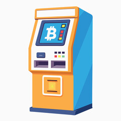 Poster -  ATM machine in a white setting