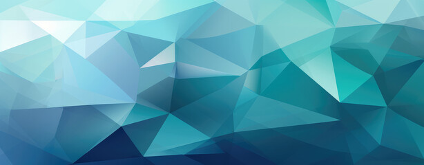 Sticker - Abstract Blue Polygonal Background Design