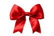 © Ameer - Luxurious red gift ribbon bow PNG on transparent background for elegant and festive celebrations, perfect for holiday gift wrapping, birthday presents, and special occasions