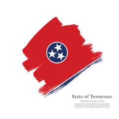 Wall Mural - Flag of the state of Tennessee. The United States of America