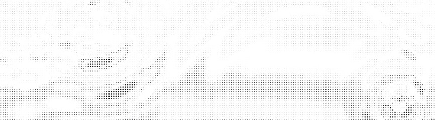 Wall Mural - Abstract monochrome halftone background. Wide vector illustration	