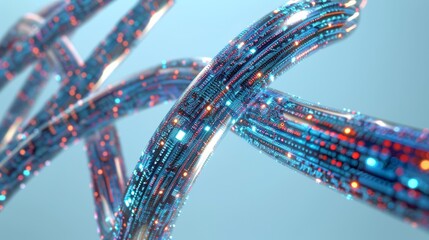 abstract background of fiber optic cables