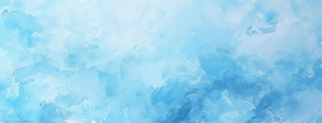 Poster - Serene Blue Watercolor Texture for Artistic Design