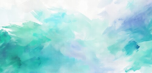 Wall Mural - Abstract Blue and Green Watercolor Texture