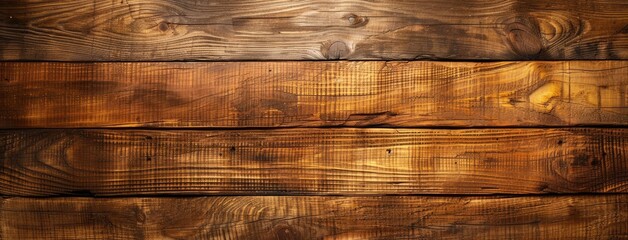 Poster - Warm Rustic Wood Planks Background Texture