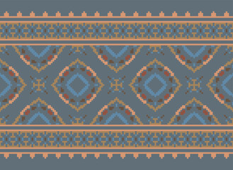 Tribal patterns, African tribal patterns, native American patterns. Ethnic style abstract Navajo geometric tribal vector seamless pattern background.