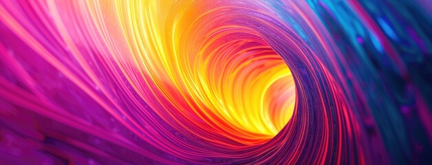 Poster - Abstract Colorful Swirls and Bright Light Effects