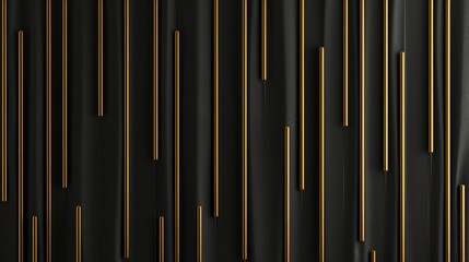 Wall Mural - abstract background with dark golden vertical background on black backdrop 