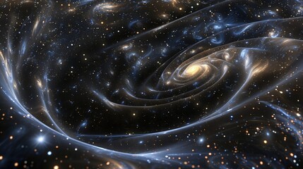 Wall Mural - abstract swirl galaxy background galaxy stars background