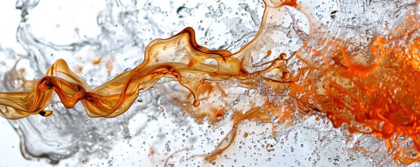 Wall Mural - fire mixed with water on white background generative ai