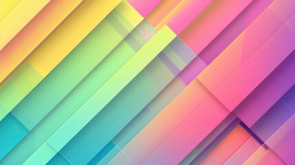 Canvas Print - Abstract geometric gradient spring color scheme for web design