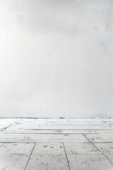 Wall Mural - Plain white simple interior architecture background Generative Ai