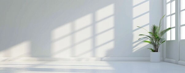 Wall Mural - Plain white simple interior architecture background Generative Ai