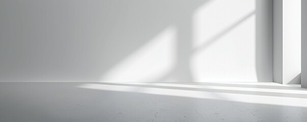Wall Mural - Plain white simple interior architecture background Generative Ai