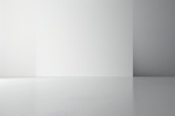 Wall Mural - Plain white simple interior architecture background Generative Ai