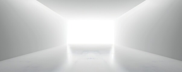 Wall Mural - Plain white simple interior architecture background Generative Ai