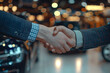 © U. J. Alexander - Handshake after buying a car (A.I.-generated)