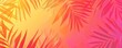 © Alexander Kurilchik - Vibrant Tropical Leaves in Warm Sunset Colors