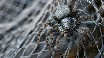 Arachnid in a Net