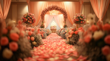 Beautiful decoration wedding ceremony