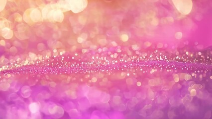 Wall Mural - Pink glitter bokeh light background with soft focus, perfect for festive and celebratory themes.