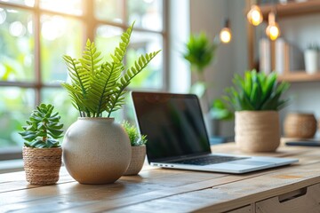 Wall Mural - working environment background office work professional photography
