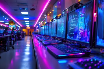 Wall Mural - working environment background office work professional photography