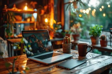 Wall Mural - working environment background office work professional photography
