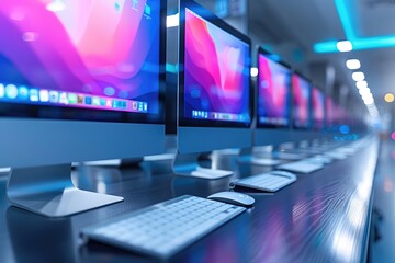 Wall Mural - working environment background office work professional photography