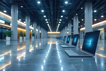 Wall Mural - working environment background office work professional photography
