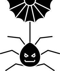 Poster - Black Bats Icon in Flat Style.