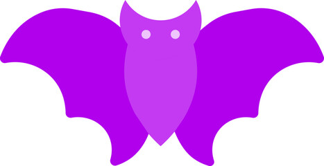 Sticker - Purple Pumpkin Icon in Flat Style.