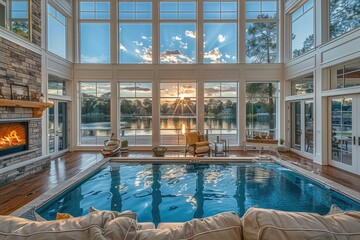 Wall Mural - Pure lighting with large window design inspiration ideas