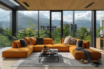 Wall Mural - Pure lighting with large window design inspiration ideas