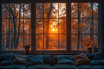 Wall Mural - Pure lighting with large window design inspiration ideas