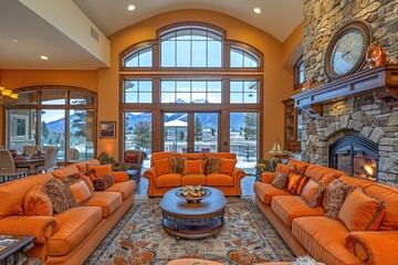 Wall Mural - Pure lighting with large window design inspiration ideas