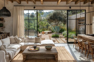 Wall Mural - Pure lighting with large window design inspiration ideas