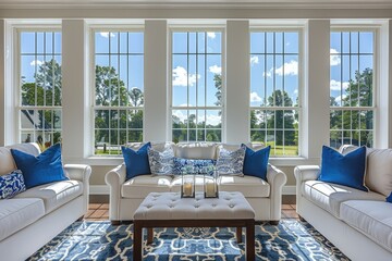 Wall Mural - Pure lighting with large window design inspiration ideas