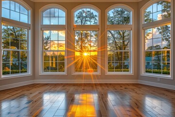 Wall Mural - Pure lighting with large window design inspiration ideas