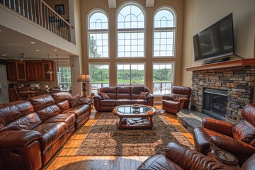 Wall Mural - Pure lighting with large window design inspiration ideas